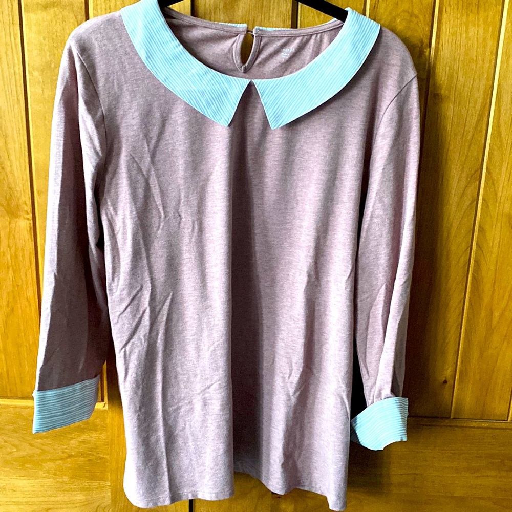 Garnet Hill blouse. Size L